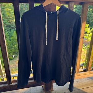 Vince Thin Black Hoodie